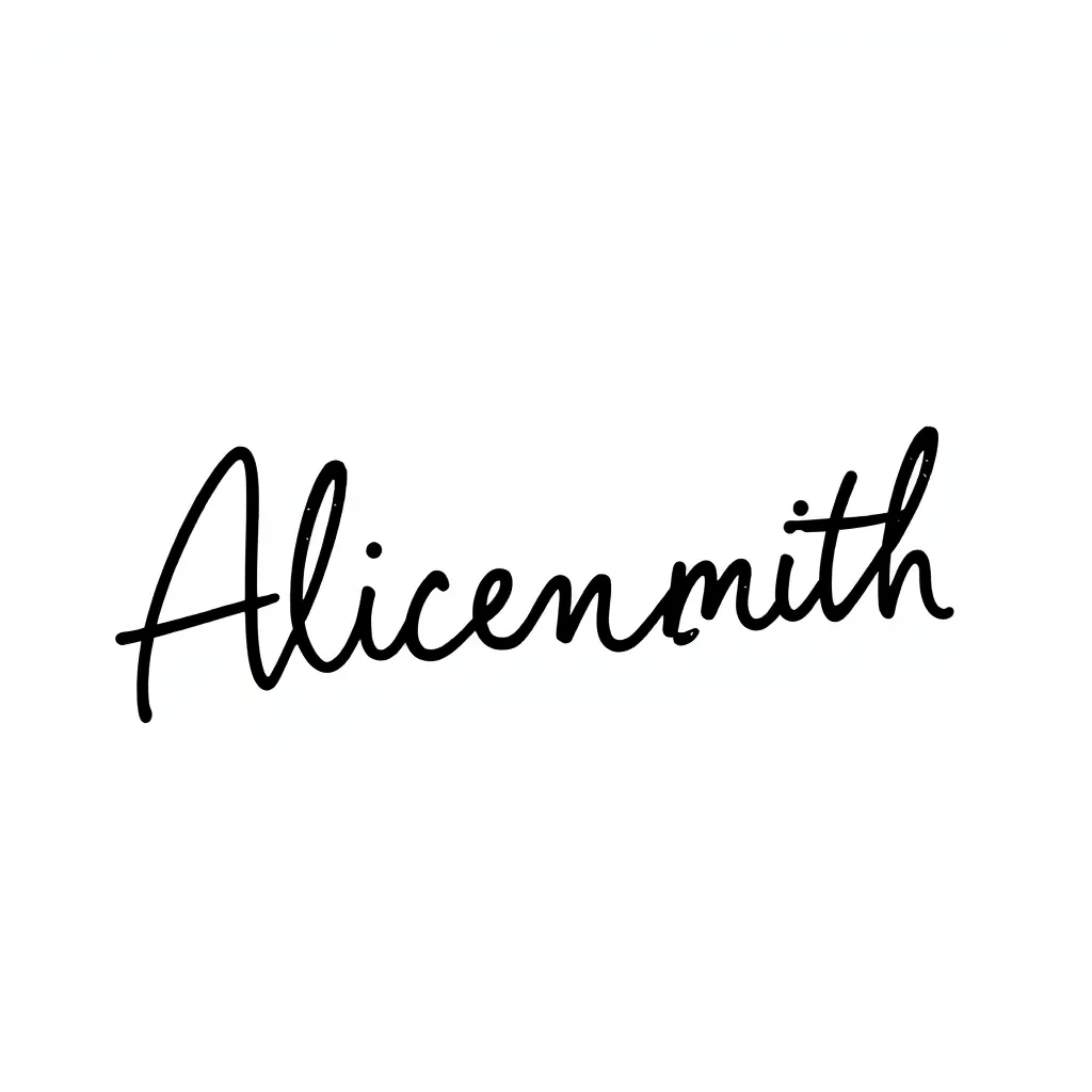 Alice Smith - Casual signature