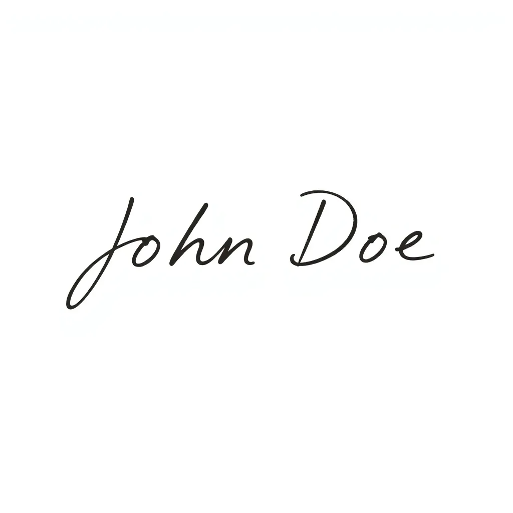 John Doe - Elegant signature